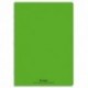 Cahier 24x32 96 pages grands carreaux piqure 90g  Couverture polypropylène vert