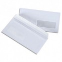 Eco 5* B/500 enveloppes blanches autoadhésives 75g format DL (110x220) fenêtre 35x100mm