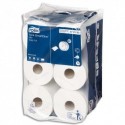 TORK Lot de 12 rouleaux Papier toilette Mini Advanced 2 plis 620 feuilles Ecolabel pour distrib SmartOne