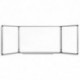 Tableau blanc Bi-Office - Tableau laqué triptyque - Dimensions : L240 x H90 cm