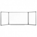 Tableau blanc Bi-Office - Tableau laqué triptyque - Dimensions : L300 x H100 cm