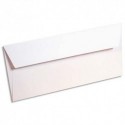 Enveloppe couleur CLAIREFONTAINE - P/20 enveloppes 120g POLLEN 11x22cm (DL). Coloris blanc