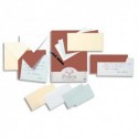 CLAIREFONTAINE Paquet de 25 cartes 210g POLLEN 10,6x21,3cm. Coloris blanc