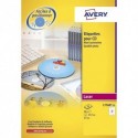 Etiquette AVERY L7676 - Boîte de 50 étiquettes laser monochrome pour CD et DVD L7676-25