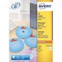 Etiquette AVERY L7676 - Boîte de 200 étiquettes laser monochrome pour CD et DVD L7676-25