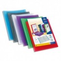 Protège document 80 vues  Coloris assortis : Incolore-Bleu- Violet-Rouge-Vert
