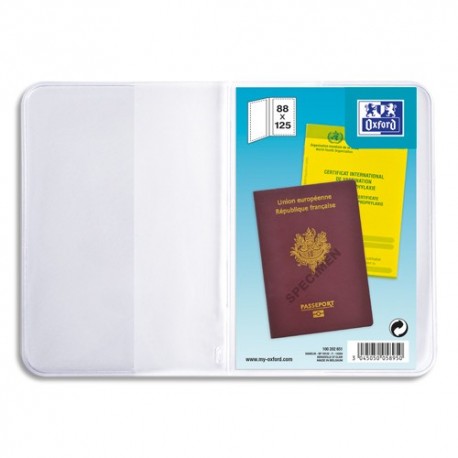 ELBA Etuis pour passeport, 9,5 x 13 cm, PVC 30/100eme