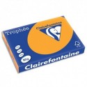 Ramette papier couleur A3 Clairefontaine Trophée 80g 500 feuilles couleur clémentine
