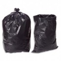 SACS POUBELLES Boîte de 100 sacs poubelle 100 litres noir pour gravats 140 microns
