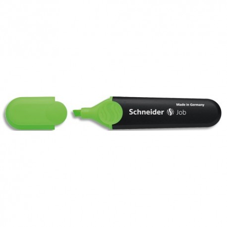 Surligneur Schneider JOB 150 (rechargeable) pointe biseautée, encre verte