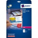 AVERY Pochette de 250 cartes de visite (85x54mm) 220g Quick&Clean laser couleur et monochrome