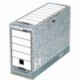Archivage BANKERS BOX - Boîte archives dos 10cm system montage automatique, carton recyclé gris/blanc