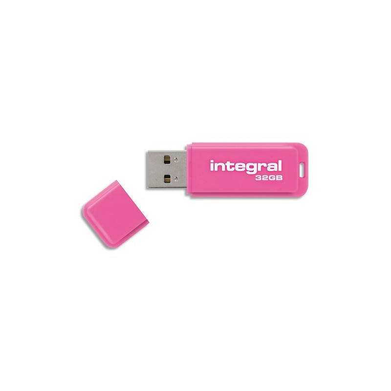 INTEGRAL Clé USB 3.0 Neon 32Go Rose INFD32GoNEONPK3.0+ redevance