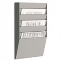 PAPERFLOW trieur horizontal 6 cases A4, coloris gris - Dimensions L31,1 x H50,2 x P7,9 cm - Gris
