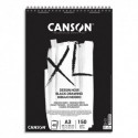 Papier dessin Canson Bloc de 40 feuilles dessin blanc XL DESSIN NOIR format 29.7x42cm 150 grammes