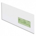 OXFORD Boîte de 500 enveloppes recyclées extra blanches 90g format DL (110x220) avec fenêtre 45x100 mm