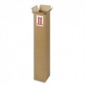 EMBALLAGE Caisse longue en carton brun simple cannelure - Dimensions : L80 x H15 x P15 cm