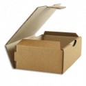EMBALLAGE Boîte postale en carton brun simple cannelure - Dimensions : L24 x H5 x P17 cm