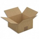 EMBALLAGE Paquet de 25 Caisses américaines en carton brun simple cannelure - Dim. : L20 x H11 x P20 cm