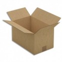 EMBALLAGE Paquet de 25 Caisses américaines en carton brun simple cannelure - Dim. : L35 x H20 x P22 cm