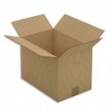 EMBALLAGE Paquet de 25 Caisses américaines en carton brun simple cannelure - Dim. : L35 x H25 x P23 cm