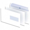 Oxford Boite de 500 enveloppes blanches auto-adhésives 90 grammes format C5 (162x229) fenêtre 45x100mm