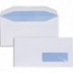 Enveloppe blanche Neutre Boite 1000 mise sous pli automatique 80g format DL2 (114x229) fenêtre 35x100