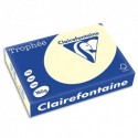 Ramette papier couleur A4 Clairefontaine Trophée 160g 250 feuilles couleur ivoire