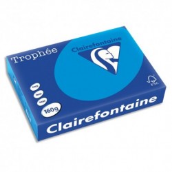 Ramette papier couleur A4 Clairefontaine Trophée 160g 250 feuilles 
