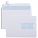 NEUTRE B/500 enveloppes blanches autoadhésives 80g format C5 (162x229) fenêtre 45x100mm