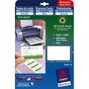 AVERY Paquet de 75 cartes de correspondance mate laser 220g format 210x99mm Quick&Clean