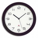 ALBA Horloge murale Hormur/Hornew silencieuse noire - pile AA non fournie - Diam 30cm