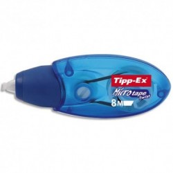 Roller de correction TIPP EX MicroTape Twist 5mmx8 mètres avec capuchon de protection rotatif