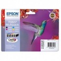 T0807 (T080740) EPSON Multipack cartouche jet d'encre 6 couleurs de marque Epson C13T080740