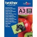 Papier photo BROTHER - pack de 20 feuilles de papier photo format A3 Brother-BP71GA3