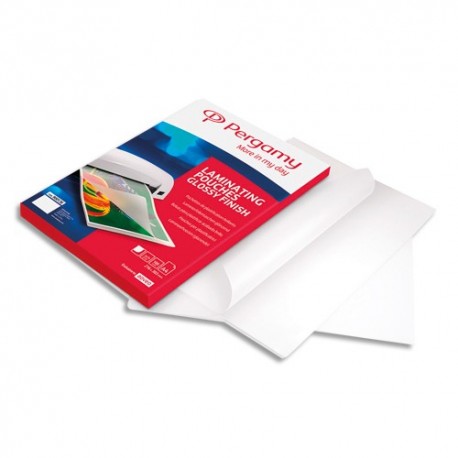 PERGAMY Boîte de 100 pochettes de plastification 2x75 microns A4 900136