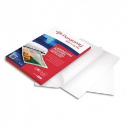 PERGAMY Boîte de 100 pochettes de plastification 2x125 microns A4 perforées 900144