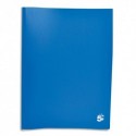 Porte vues économiques 5* en polypropylène couverture 3/10e pochettes 4/100e 20 vues, 10 pochettes - Bleu