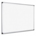 PERGAMY Tableau Blanc laqué magnétique, cadre aluminium, format : 60 x 45 cm