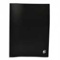 Porte vues Eco 5* - Protège-documents en polypropylène 100 vues couverture 3/10e pochettes 4/100e - Noir