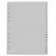 PERGAMY Jeu 20 intercalaires alphabétiques A-Z polypropylène format A4. Coloris blanc