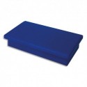 Aimant Eco 5* - Plaquette de 4 aimants rectangulaires noir à téton bleu 1,1 x 2,7 cm - Bleu