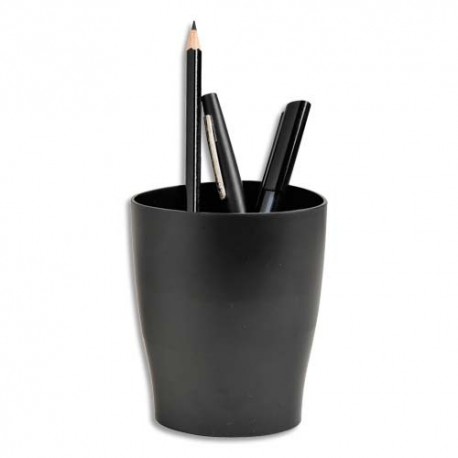 Pot à crayons ECO noir - Polystyrène Dimensions : L8 x H9,5 x P6 cm