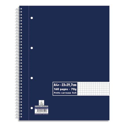 YHSMTG-Cahier à spirale pour bureau et école, cahier personnel mignon,  classeur à grille, journal, classeur, évalué A5, B5