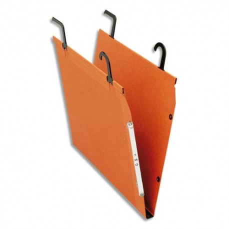 Dossier suspendu armoire ESSELTE boite de 25 TMG suspension sur tube kraft orange bouton-pression Couleur:Orange Utilisation:Arm
