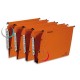 Dossier suspendu armoire ESSELTE boite de 25 matière kraft et bouton-pression Couleur:Orange Utilisation:Armoire Fond:30mm