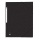 ELBA Chemise 3 rabats à élastiques carte lustrée TOP File dimensions 24,5x32 cm 390 grammes Couleur:Noir