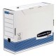 Archivage BANKERS BOX - Boîte archives gamme system montage automatique, carton recyclé blanc/bleu Dos:10 cm Sélectionnez :A4+ (