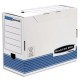 Archivage BANKERS BOX - Boîte archives gamme system montage automatique, carton recyclé blanc/bleu Dos:15 cm Sélectionnez :A4+ (