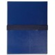 Chemise à sangle velcro dos extensible Exacompta 390  recouverte de balacron grand rabat assortis ou à la couleur Couleur:Bleu f